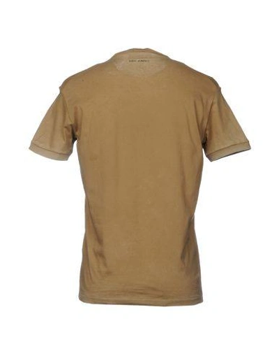 Shop Dsquared2 T-shirts In Sand