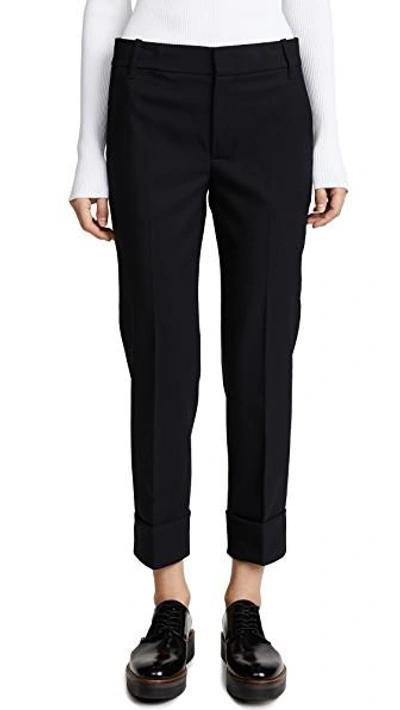 Shop Vince Cuffed Coin Pocket Trousers In Coastal