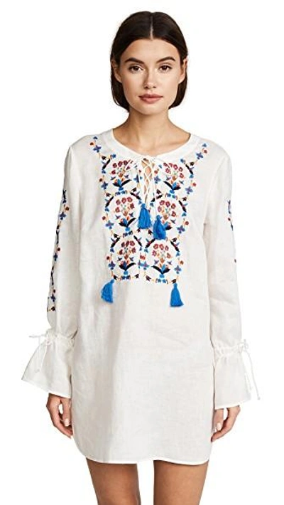 Shop Tory Burch Wildflower Embroidered Beach Tunic