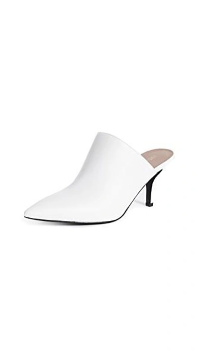 Shop Diane Von Furstenberg Mikaila Mules In White