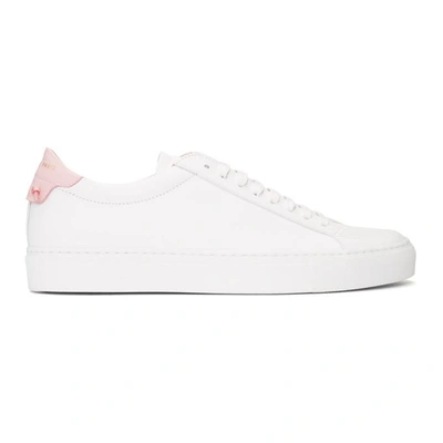 Shop Givenchy White And Pink Urban Knots Sneakers In 978 Pink/wh