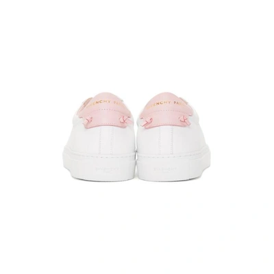 Shop Givenchy White And Pink Urban Knots Sneakers In 978 Pink/wh