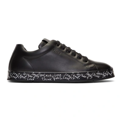 Shop Fendi Black  Vocabulary Sneakers In Na7 F0qa1