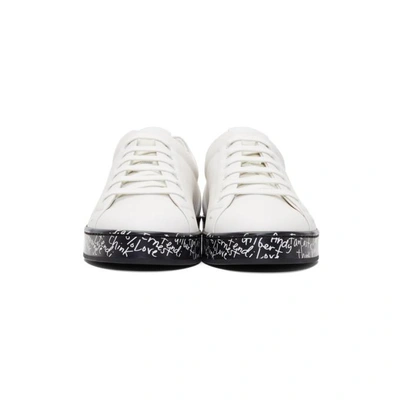 Shop Fendi White  Vocabulary Sneakers In Na7 F0qa0