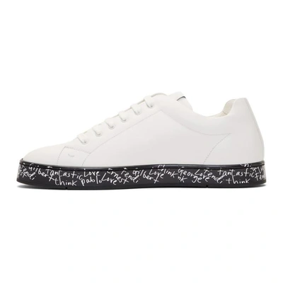 Shop Fendi White  Vocabulary Sneakers In Na7 F0qa0