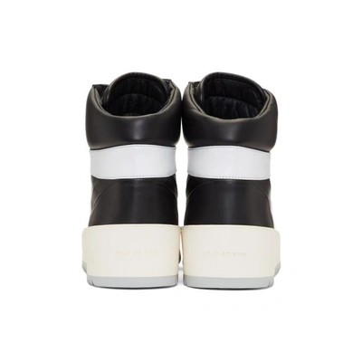 Shop Fear Of God Black & White Basketball Sneakers