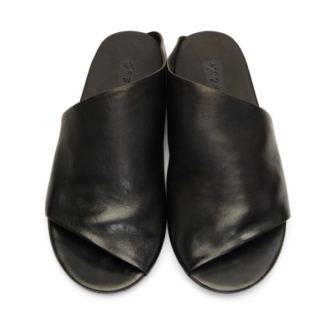 Marsèll Horse Leather Sandals, Black | ModeSens
