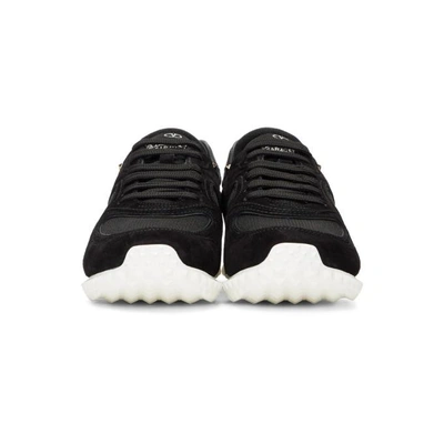 Shop Valentino Black  Garavani Hive Sneakers