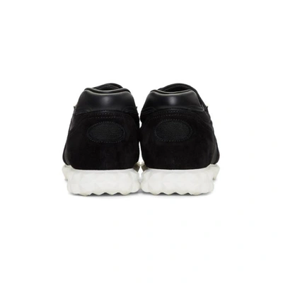 Shop Valentino Black  Garavani Hive Sneakers