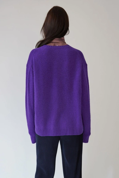 Shop Acne Studios Samara Wool 紫罗兰色 In Violet