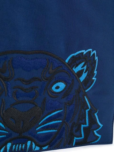 Shop Kenzo Tiger Clutch In Blue