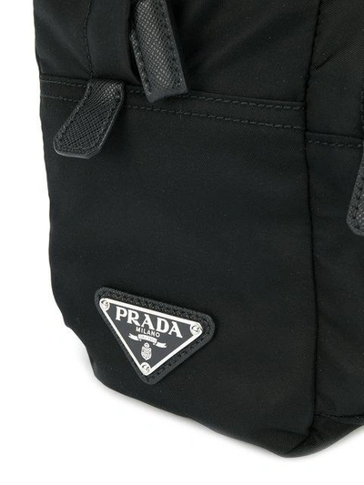 Shop Prada Strap Shoulder Bag - Black