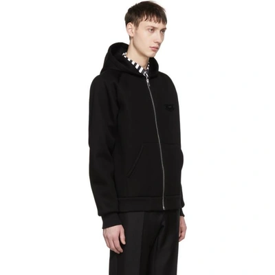 Shop Givenchy Black Logo Patch Hoodie