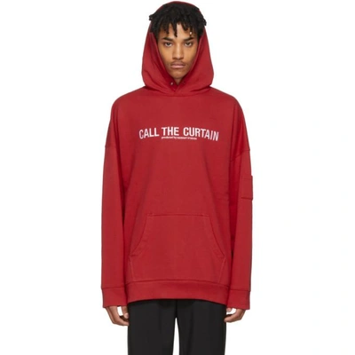 Shop Midnight Studios Red Call The Curtain Hoodie