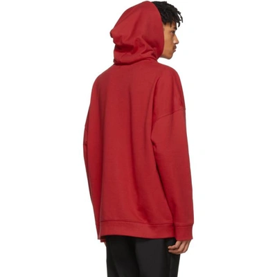 Shop Midnight Studios Red Call The Curtain Hoodie