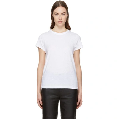 Rag & Bone Slub-texture Pima-cotton T-shirt In 101 White