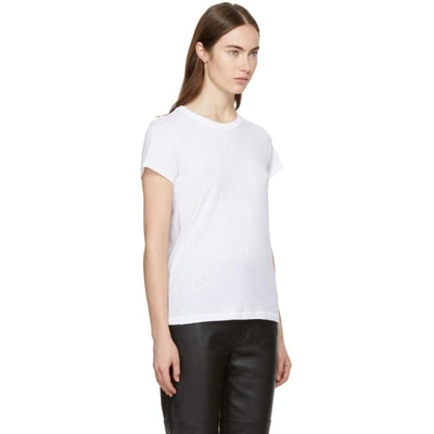 Rag & Bone Slub-texture Pima-cotton T-shirt In 101 White