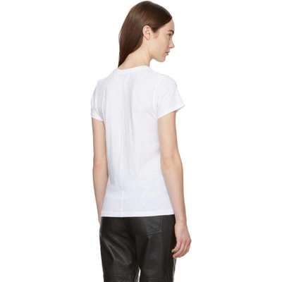 Rag & Bone Slub-texture Pima-cotton T-shirt In 101 White