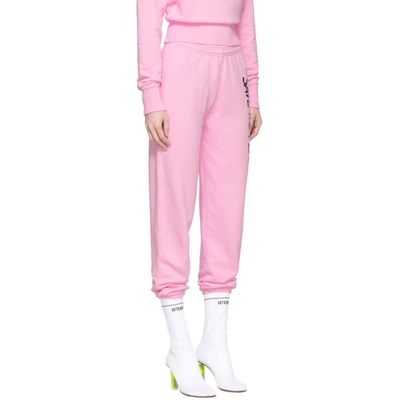 Shop Ashley Williams Ssense Exclusive Pink Save The Planet Lounge Pants