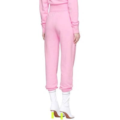 Shop Ashley Williams Ssense Exclusive Pink Save The Planet Lounge Pants