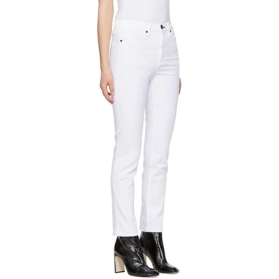 Shop Rag & Bone Rag And Bone White Cigarette Jeans In 100 White