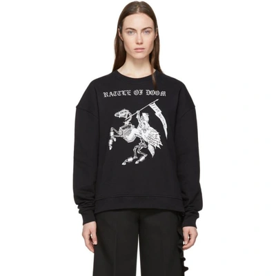 Shop Mcq By Alexander Mcqueen Mcq Alexander Mcqueen Black Rattle Of Doom Slouch Sweatshirt In 1000 Black