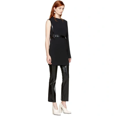 Shop Helmut Lang Black Harness Dress