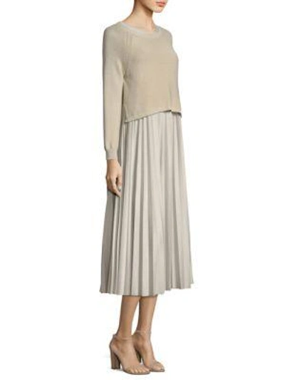 Weekend Max Mara Zucca Knit Skirt Combo Dress In Sand | ModeSens
