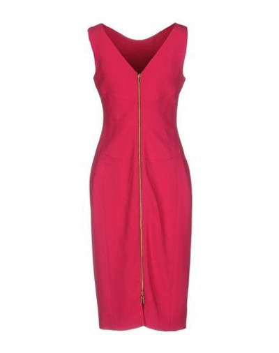 Shop Antonio Berardi Knee-length Dress In Fuchsia