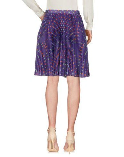 Shop Boutique Moschino Knee Length Skirt In Purple
