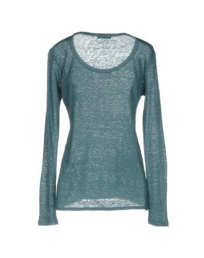 Shop Aragona Sweater In Deep Jade