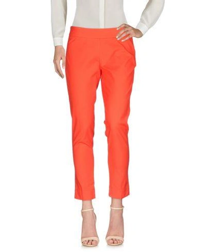 Shop Pt0w Casual Pants In Red