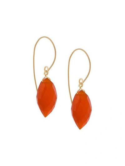 Shop Uzerai Edits Agate Earrings - Red