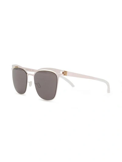 Shop Mykita Square-frame Sunglasses In White