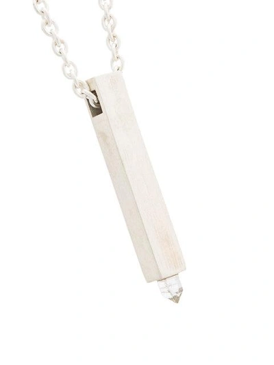 Shop Parts Of Four Amulet Cuboid Necklace In Metallic