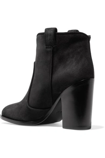 Shop Laurence Dacade Nico Suede Ankle Boots In Black