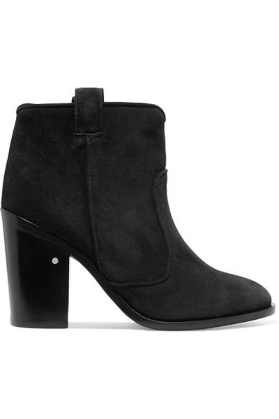 Shop Laurence Dacade Nico Suede Ankle Boots In Black