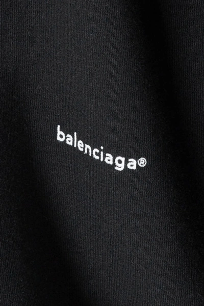Shop Balenciaga Cocoon Oversized Cotton-blend Terry Hooded Top