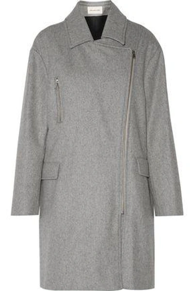 Shop Isabel Marant Étoile Woman Elsa Wool-blend Felt Coat Gray