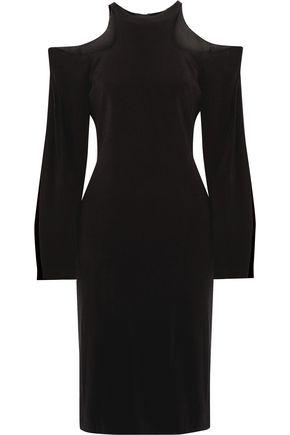 Dion Lee Woman Cutout Stretch-crepe Dress Black | ModeSens