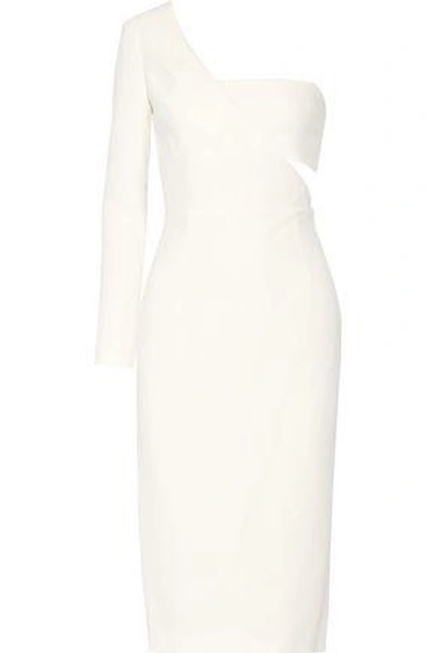 Cushnie Et Ochs Woman One-shoulder Stretch-cady Dress White | ModeSens