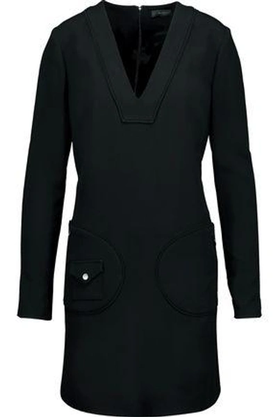 Shop Belstaff Woman Bartrum Stretch-crepe Mini Dress Black