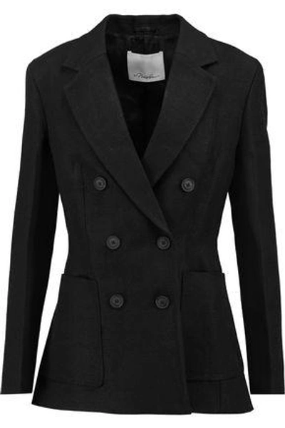 Shop 3.1 Phillip Lim / フィリップ リム Crepe Double-breasted Blazer In Black
