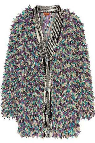 Shop Missoni Woman Cashmere-blend Bouclé Coat Multicolor