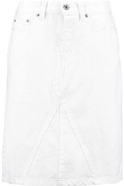 Shop Marc By Marc Jacobs Woman Denim Skirt White