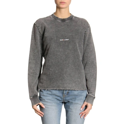 Shop Saint Laurent Sweater Sweater Women  In Grey