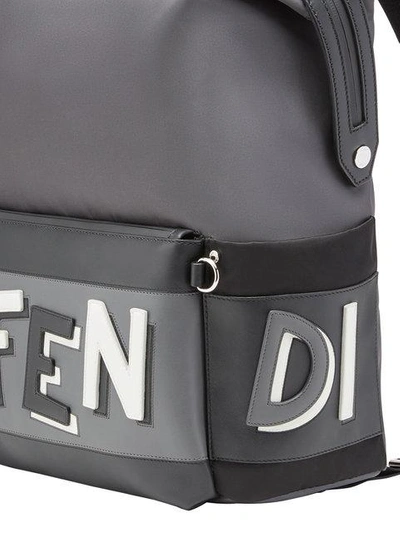 Shop Fendi Shadow Logo Backpack In F1107