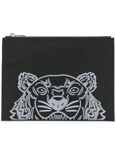 Shop Kenzo Tiger Clutch - Black