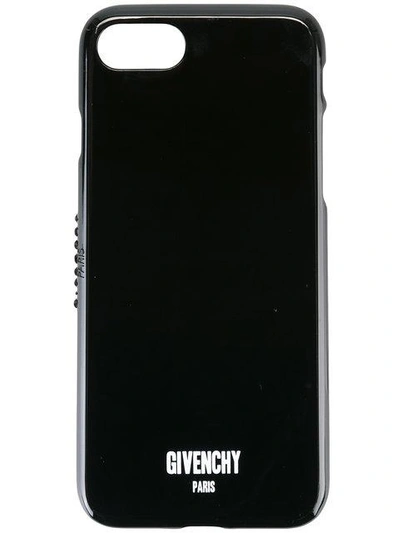 Shop Givenchy Iphone 7-hülle Mit Logo-print In Black