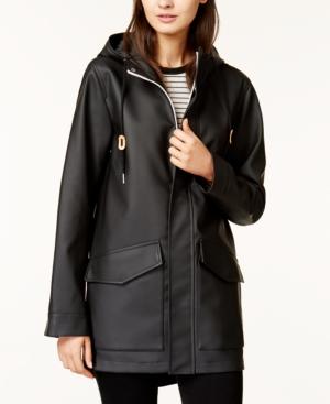 levi's hooded front zip raincoat